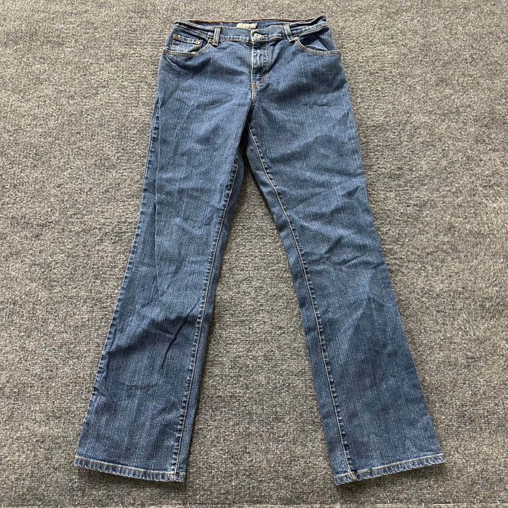 Levis Jeans Womens Size 10 L Blue 550 Relaxed Fit Bootcut Denim Stretch Casual